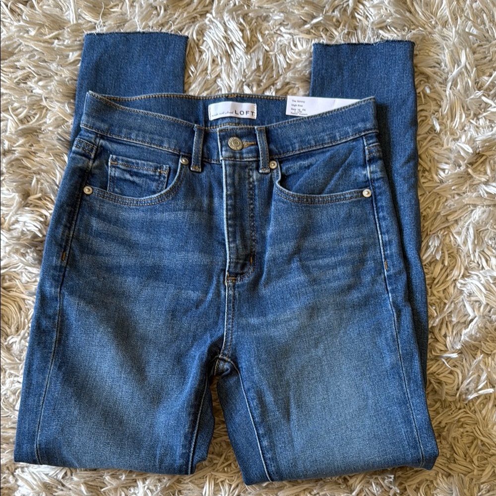 ANN TAYLOR LOFT High-Rise Blue Women's Jeans